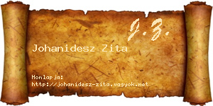 Johanidesz Zita névjegykártya